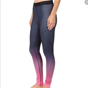 Nike pro hyper warm pink ombre legging